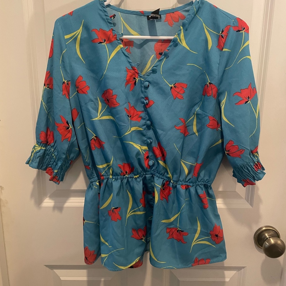 ASOS Influence Peplum Top